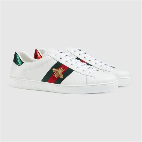 gucci ace embroidered sneaker cost|Gucci ace embellished leather sneakers.